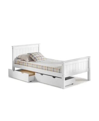 Alaterre Furniture Harmony Twin Bed with Storage Drawers