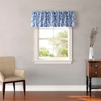 Laura Ashley Charlotte Cotton Pole Top Valance, 86" x 15"