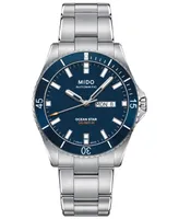 Mido Men's Swiss Automatic Ocean Star Captain V Stainless Steel Bracelet Watch 42.5mm