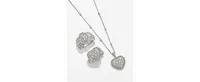 Bouquet by Effy Diamond Heart Pendant Necklace (1-1/8 ct. t.w.) 14k White Gold or Rose