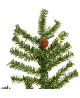 Vickerman 6' Alpine Artificial Christmas Tree, Featuring 657 Pvc Tips and 250 Warm White Dura-lit Led Lights