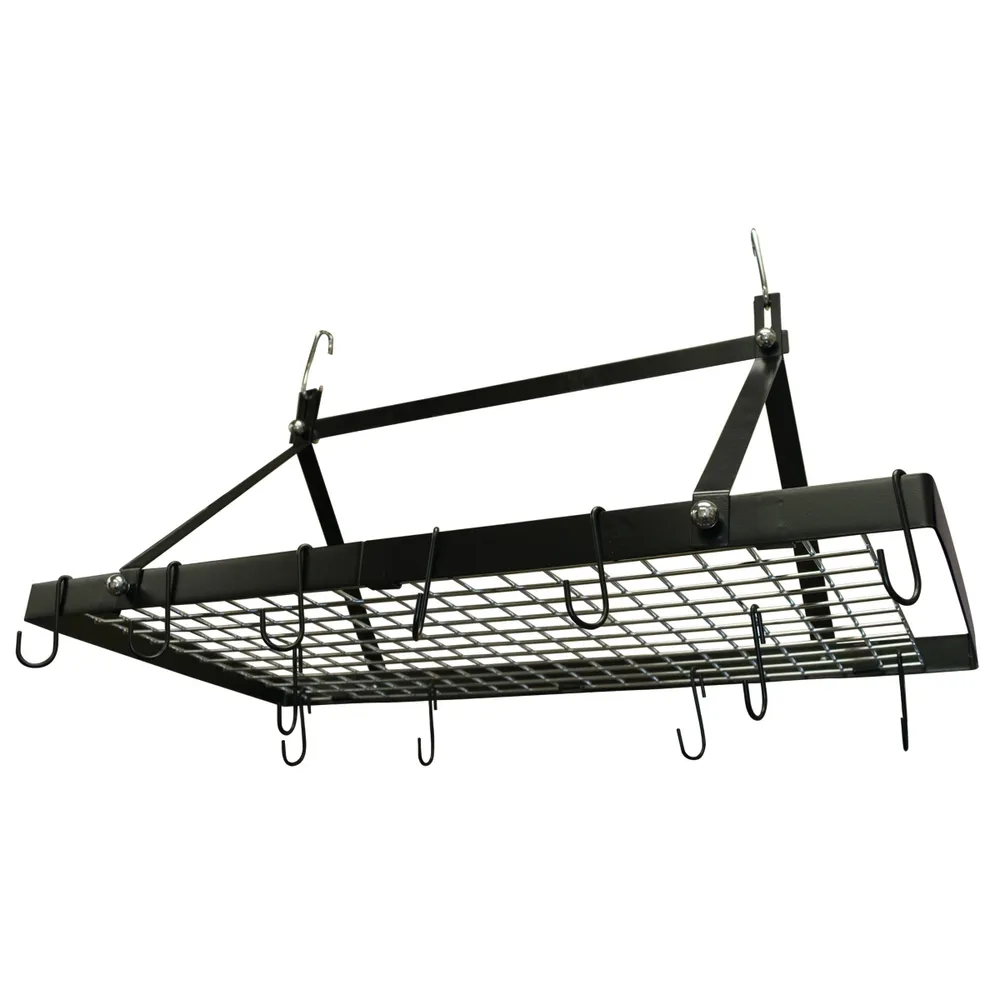 Range Kleen Stainless Steel Rectangular Ceiling Pot Rack