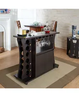 Milan Wine Rack With Casters