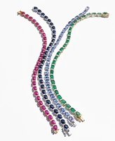 Effy Emerald (9-1/3 ct. t.w.) and Diamond (1/4 Tennis Bracelet 14k Gold (Also Available Brasilica by Sapphire)