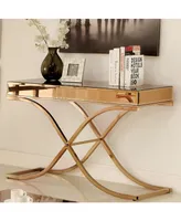 Xander Mirrored Console Table