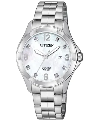 Citizen Women's Quartz Stainless Steel Bracelet Watch 32mm - Silver