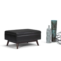 Owen Mid Century Modern Rectangle Coffee Table Storage Ottoman
