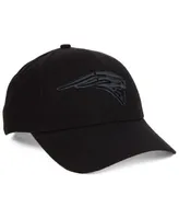 '47 Brand New England Patriots Black & Black Mvp Strapback Cap