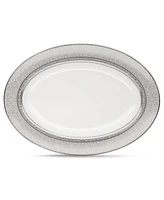 Noritake Dinnerware, Odessa Platinum Oval Platter 14"