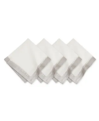 Villeroy & Boch Metallic Brushstroke Napkin 4 Pc Set