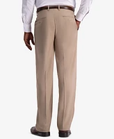 Haggar Men's Premium Comfort Stretch Classic-Fit Solid Flat Front Dress Pants