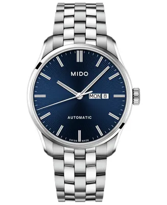Mido Men's Swiss Automatic Belluna Ii Stainless Steel Bracelet Watch 42.5mm