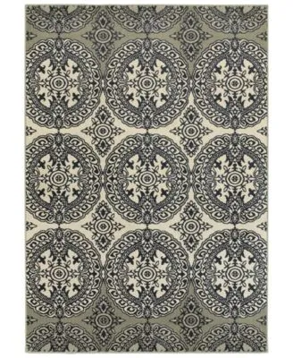 Oriental Weavers Linden 7818a Navy Ivory Rug