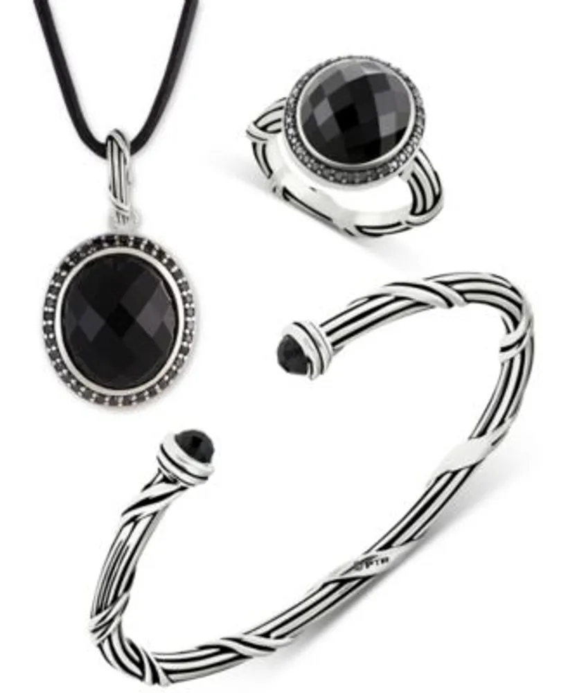 Peter Thomas Roth Onyx Jewelry Collection In Sterling Silver