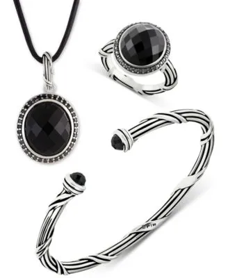 Peter Thomas Roth Onyx Jewelry Collection In Sterling Silver