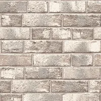 Tempaper Textured Brick Peel and Stick Wallpaper