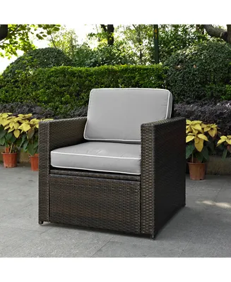 Palm Harbor Outdoor Wicker Arm Chair With Cushions