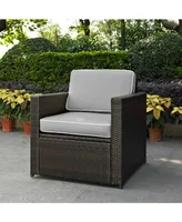 Palm Harbor Outdoor Wicker Arm Chair With Cushions