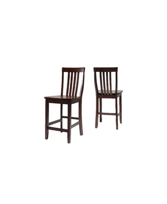 School House Bar Stool With 24" Seat Height (Set Of 2)