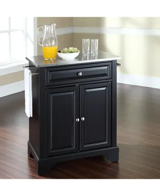 Lafayette Stainless Steel Top Portable Kitchen Island