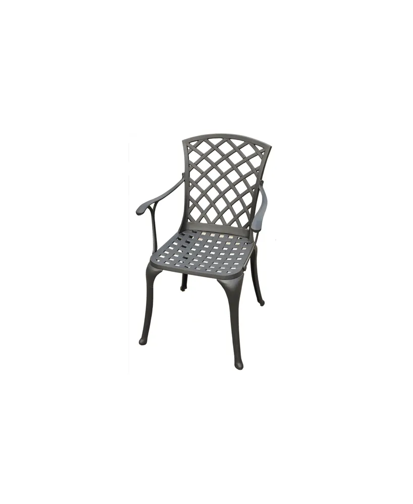 Sedona Cast Aluminum High Back Arm Chair (Set Of 2)