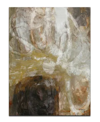 Ready2HangArt, 'Neutral Geode I' Abstract Canvas Wall Art, 40x30"