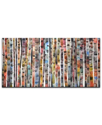Ready2HangArt, 'Birch Forest' Abstract Canvas Wall Art Set,18x36"