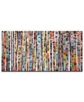 Ready2HangArt, 'Birch Forest' Abstract Canvas Wall Art Set,18x36"