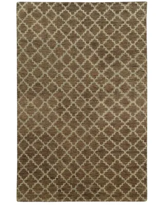 Closeout! Oriental Weavers Maddox 56503 Brown/Blue 5' x 8' Area Rug