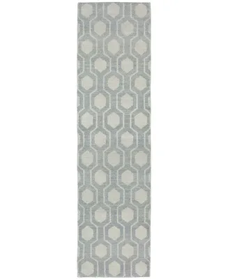 Closeout! Oriental Weavers Maddox 56506 Blue/Beige 2'6" x 10' Runner Area Rug