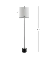 Jonathan Y Levitt 60.5" Marble,Metal Led Floor Lamp