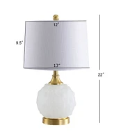 Jonathan Y Ilsa 22" Dotted Glass,Metal Led Table Lamp