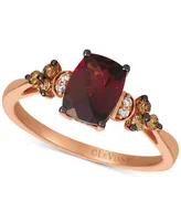 Le Vian Rhodolite Garnet (1-3/4 ct. t.w.) & Diamond (1/6 ct. t.w.) in 14k Yellow Gold