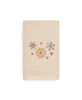 Linum Home Christmas Snowfall 100% Turkish Cotton Hand Towel