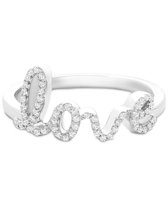 Wrapped Diamond Love Ring (1/6 ct. t.w.) in 14k Gold or 14k White Gold