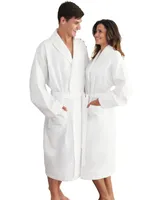 Linum Home Unisex Waffle Weave Bath Robe