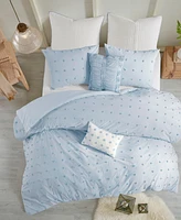 Urban Habitat Brooklyn Jacquard Cotton -Pc. Duvet Cover Set