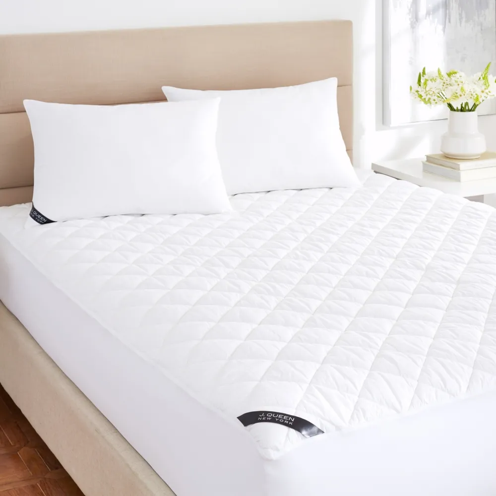 J Queen New York Regal Waterproof Allergen Barrier 233 Thread Count Cotton Top Mattress Pad