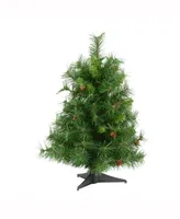 Vickerman 24 inch Cheyenne Pine Artificial Christmas Tree Unlit