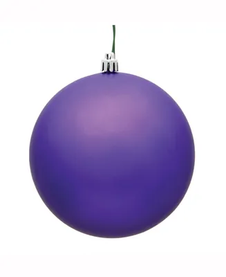 Vickerman 8" Purple Matte Uv Treated Ball Christmas Ornament