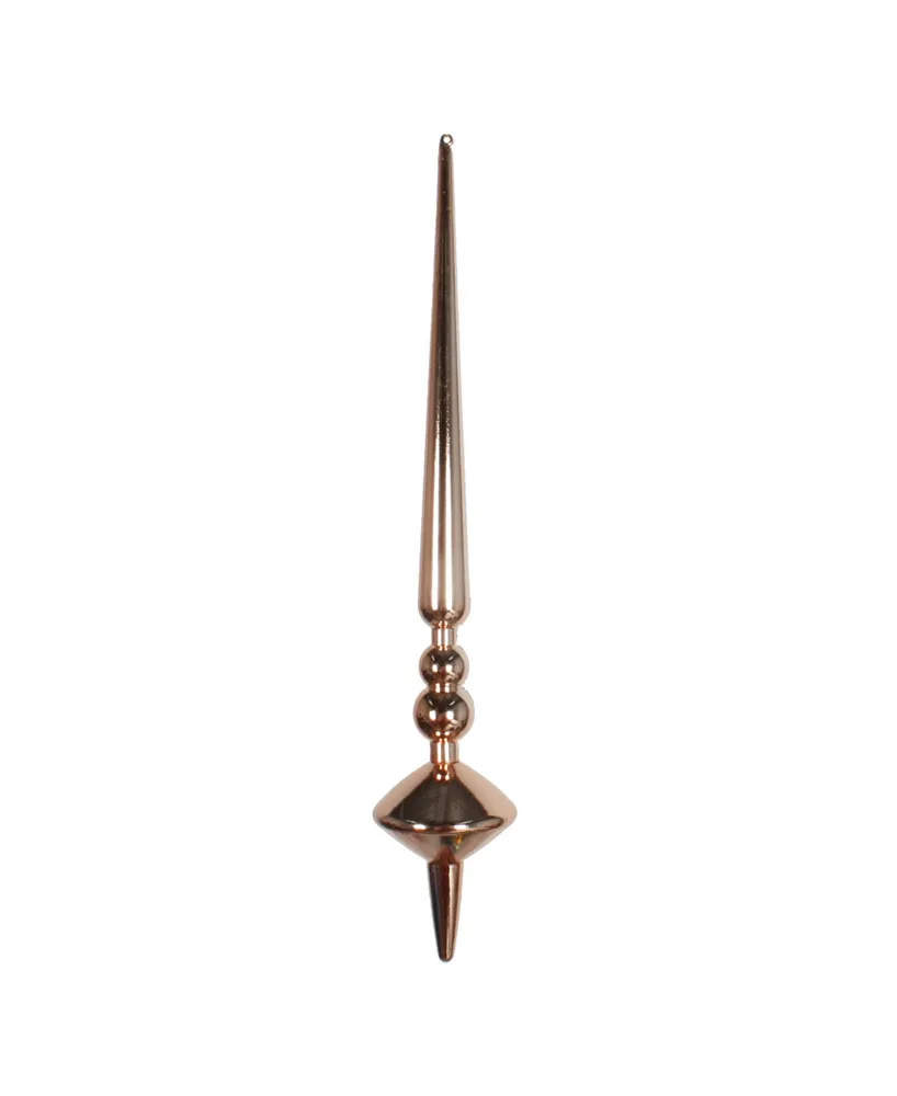 Vickerman 12" Rose Gold Shiny Cupola Finial