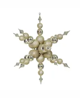 Vickerman 39" Champagne Shiny Radical Snowflake Christmas Ornament