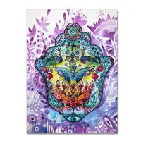 Oxana Ziaka 'Hamsa' Canvas Art - 24" x 18" x 2"