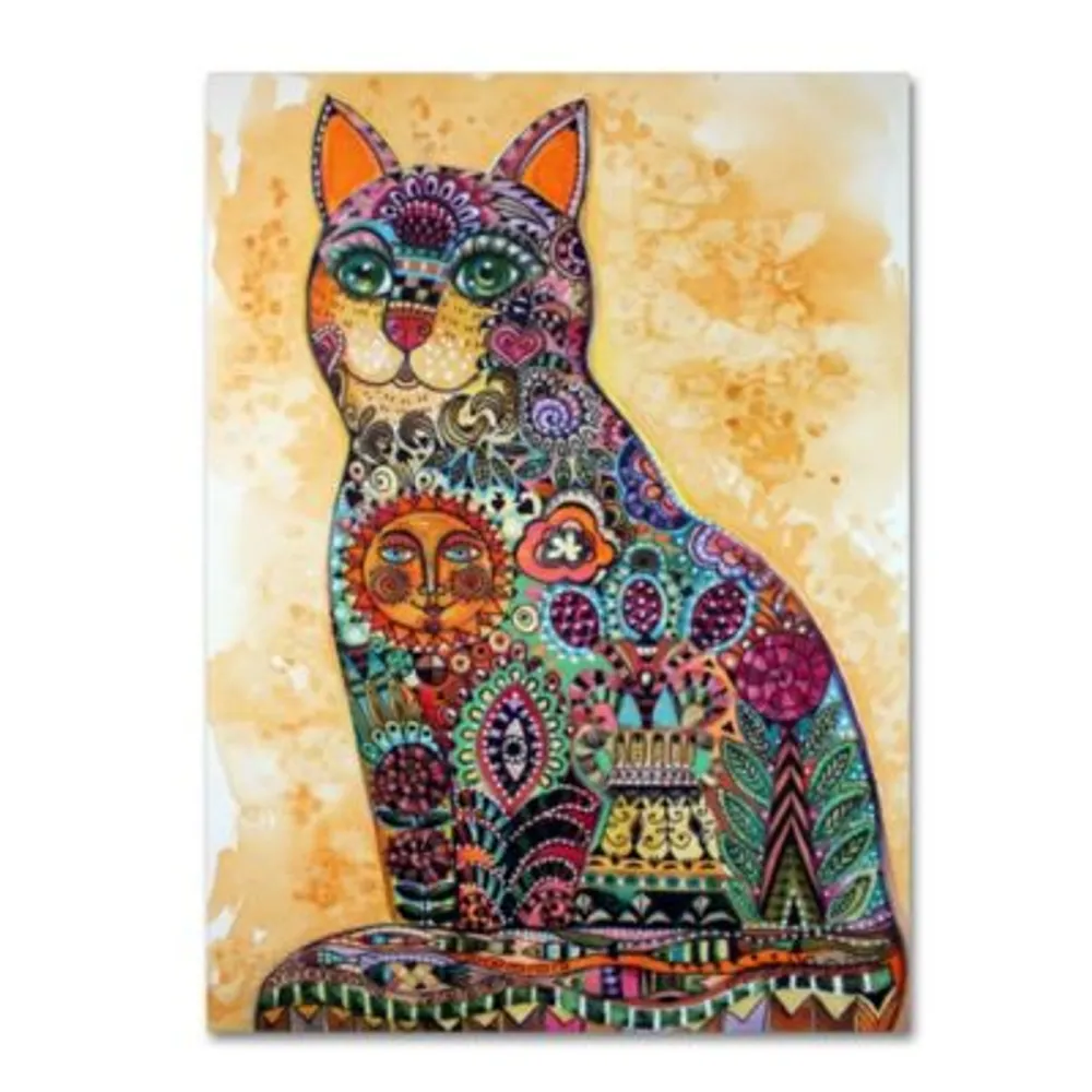 Oxana Ziaka Sun Cat Canvas Art Collection
