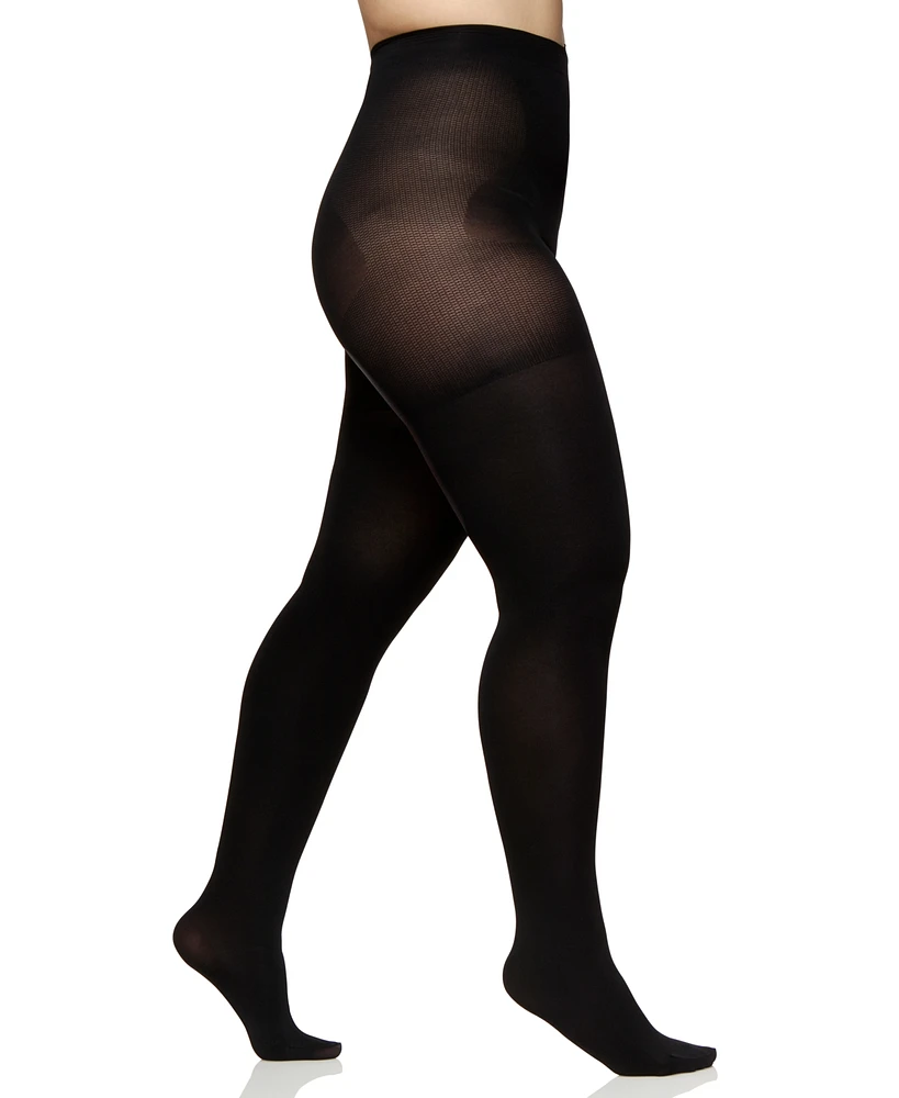 Berkshire Women's Easy-On Queen Plus Size Max Coverage Tights 5036