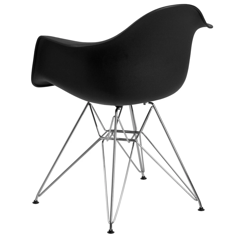 Alonza Series Plastic Chair With Chrome Base
