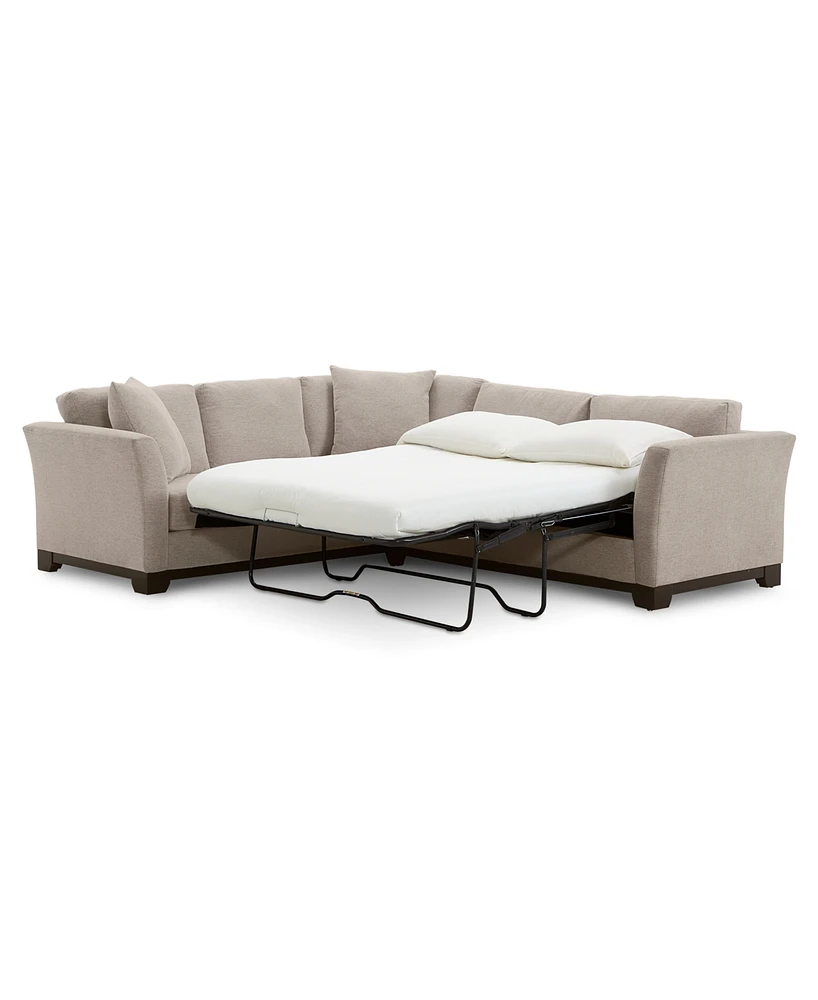 Elliot Ii 108" Fabric 2-Pc. Sleeper Sofa Sectional, Created for Macy's