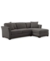 Elliot Ii 107" 2-Pc. Fabric Chaise Sectional Apartment Sofa, Created for Macy's