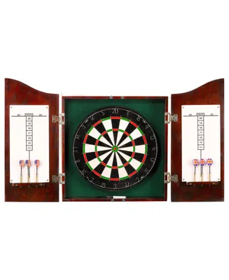 Blue Wave Centerpoint Dartboard and Cabinet Set