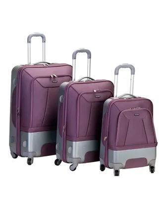 Rockland Rome 3-Pc. Hardside Luggage Set